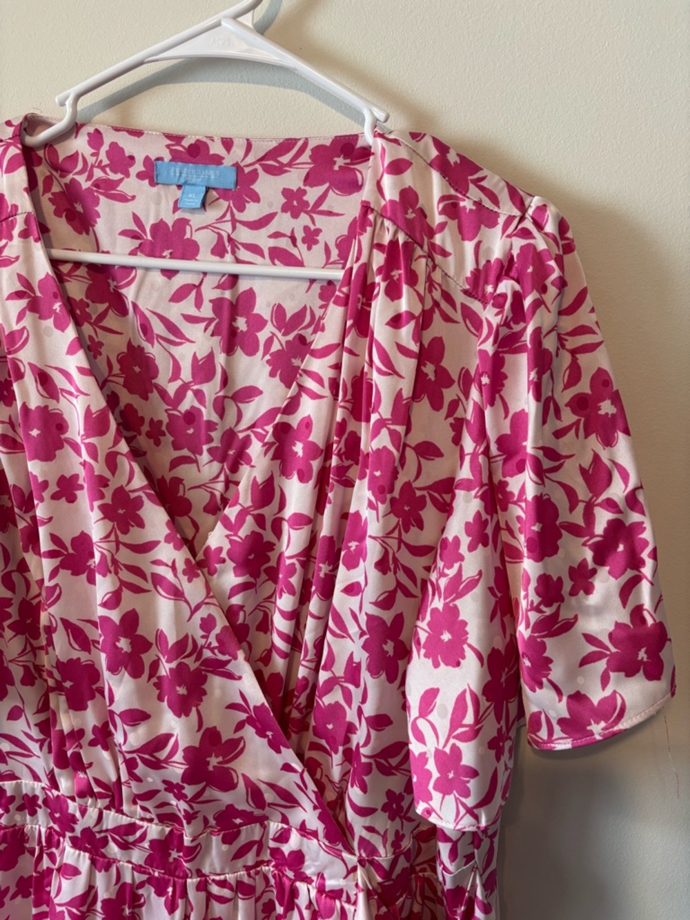 Draper James RSVP Pink Floral Spring Wedding Guest Maxi Dress Womens Size XL - Picture 4 of 13